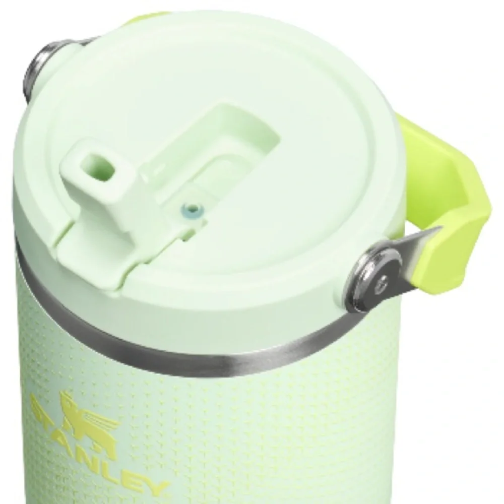 Stanley Stainless Steel Ice Flow Flip Straw Tumbler in Pale Lime 30oz NWT - Picture 4 of 5